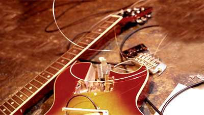 broken guitar